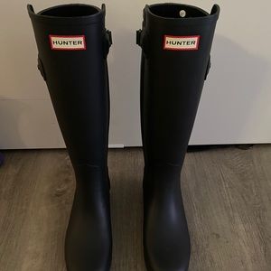 Hunter Boot Orig Tall Refined Bstrap size 7
